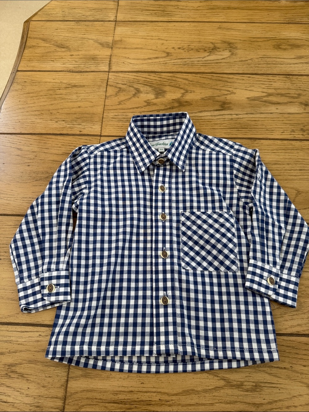European Button Down Long Sleeve Shirt 18/24 Months
